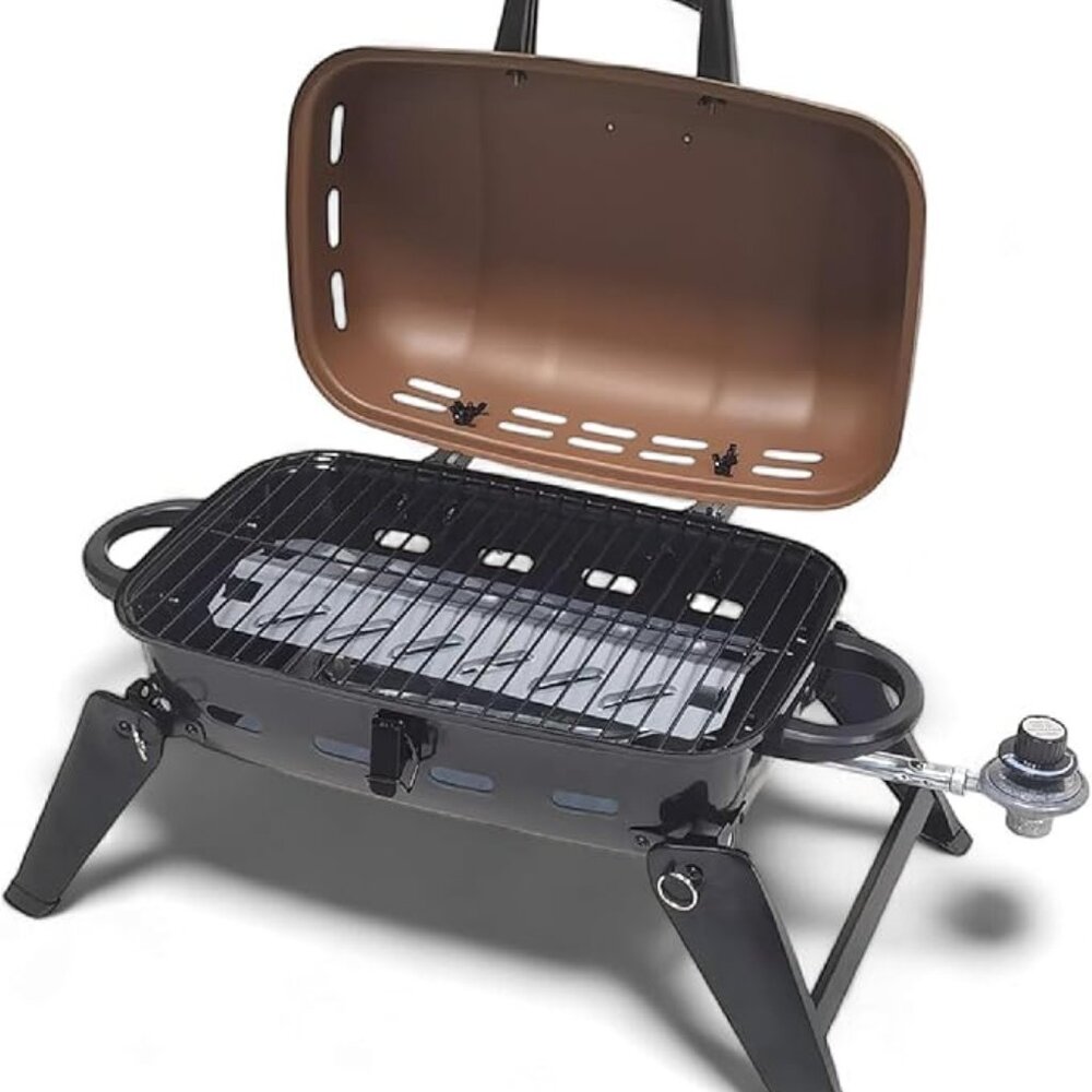 GasOne Tabletop Propane Grill – Portable Grill Propane with Heat Resistant Handl